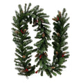 274cm Christmas Garland with Pine Cones & Berries