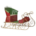 Jumbo Life Size 210cm Rustic Christmas Sleigh Display Steel Art Christmas Decoration