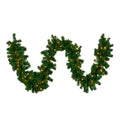 274cm Chadwick Green Pre-Lit Christmas Garland