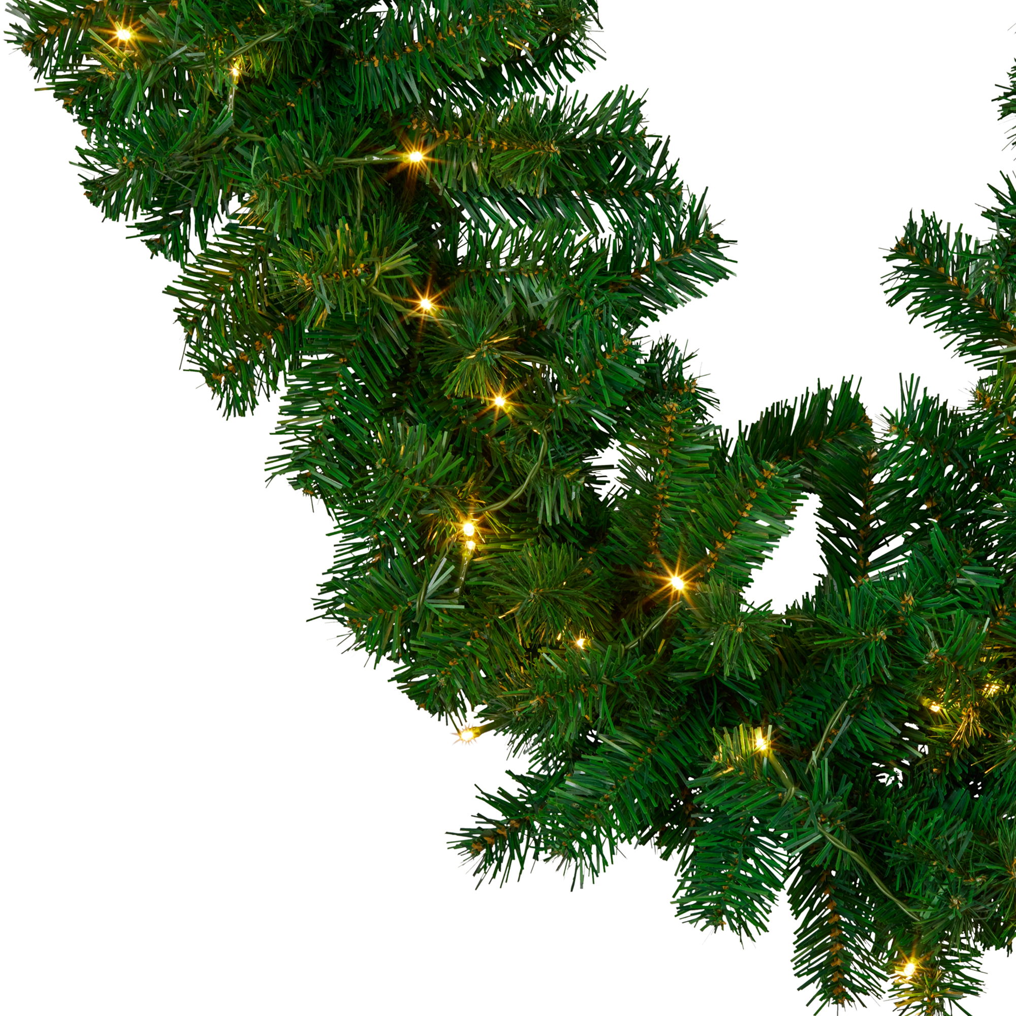 274cm Chadwick Green Pre-Lit Christmas Garland