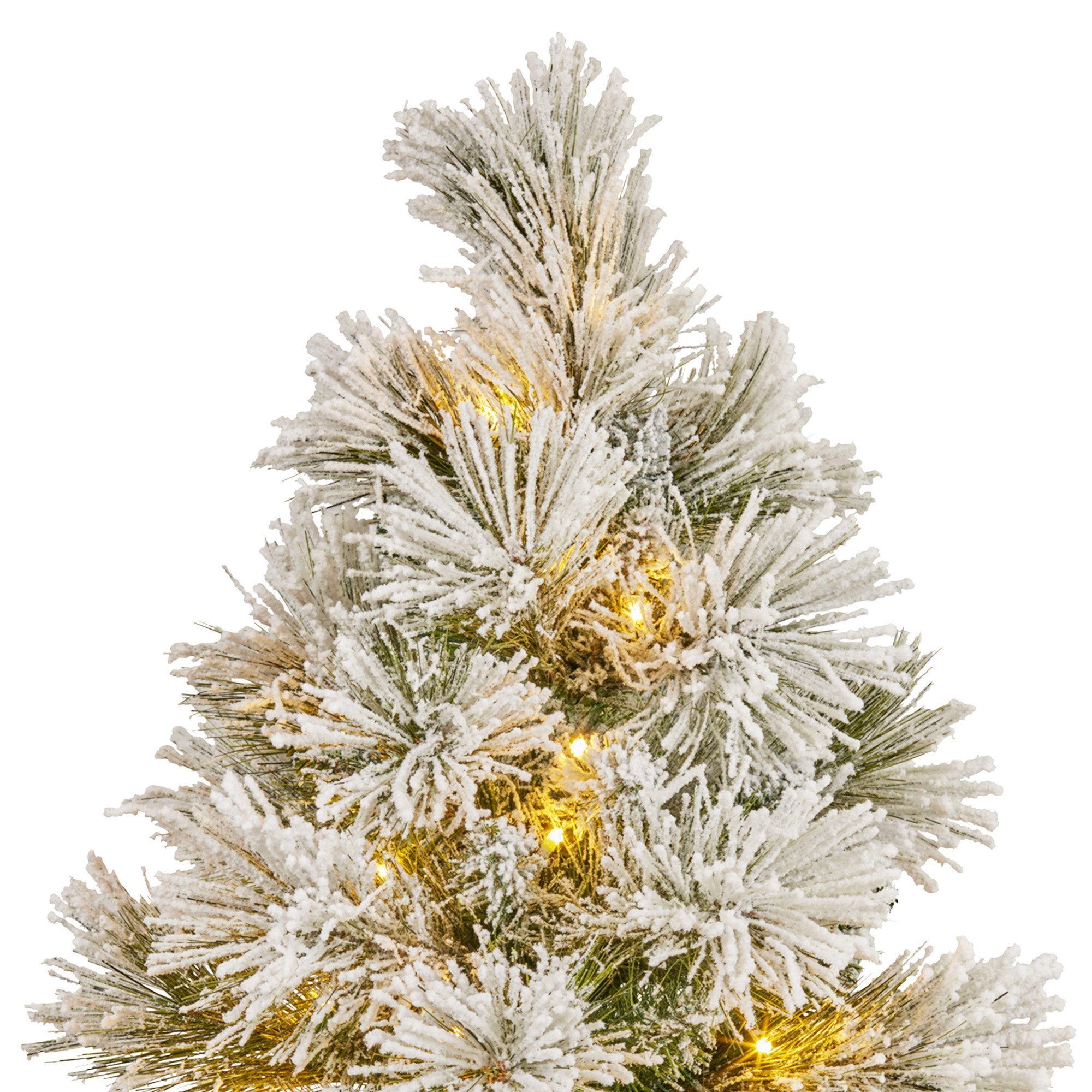 61cm Majestic Snow Tabletop Prelit Christmas Tree