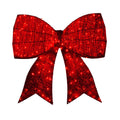 91cm Christmas Display Bow With Led And Twinkle Lights Festive Decoration