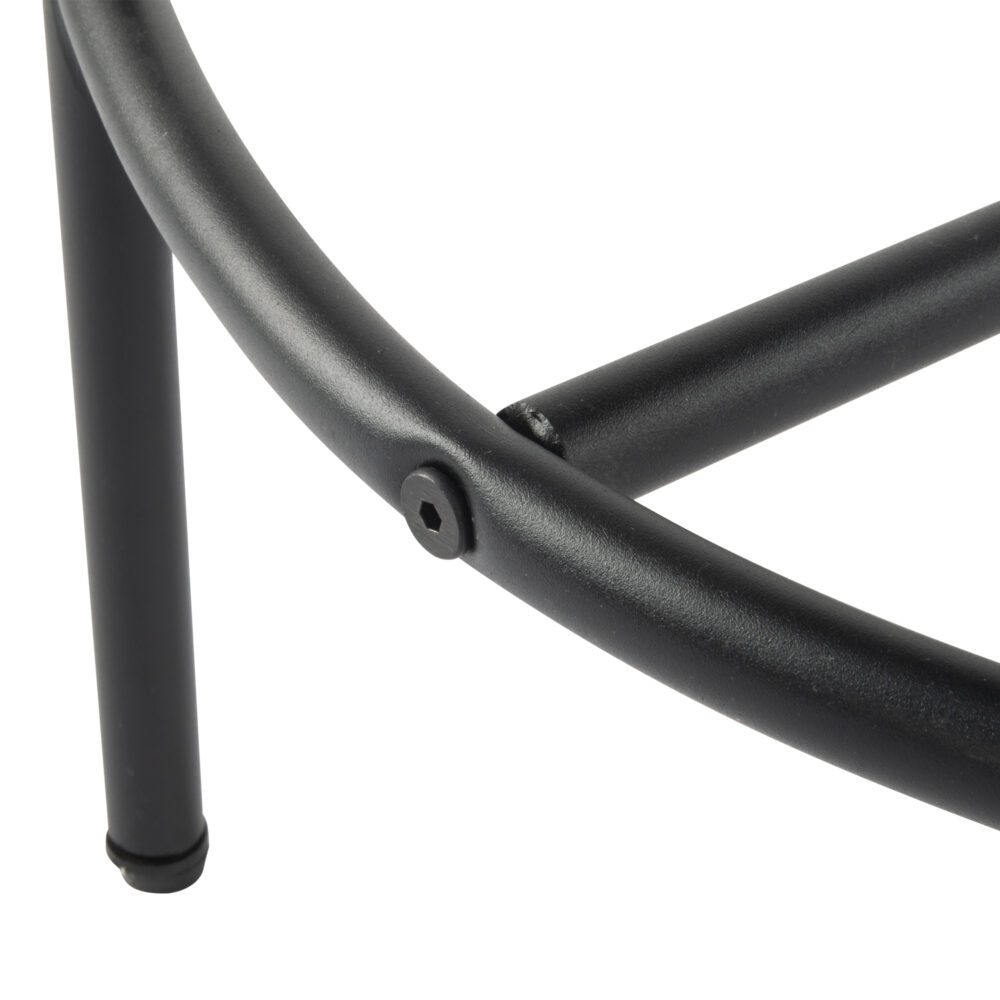 Set of 2 Lennox Contemporary Bouclé Bar Stools - Grey