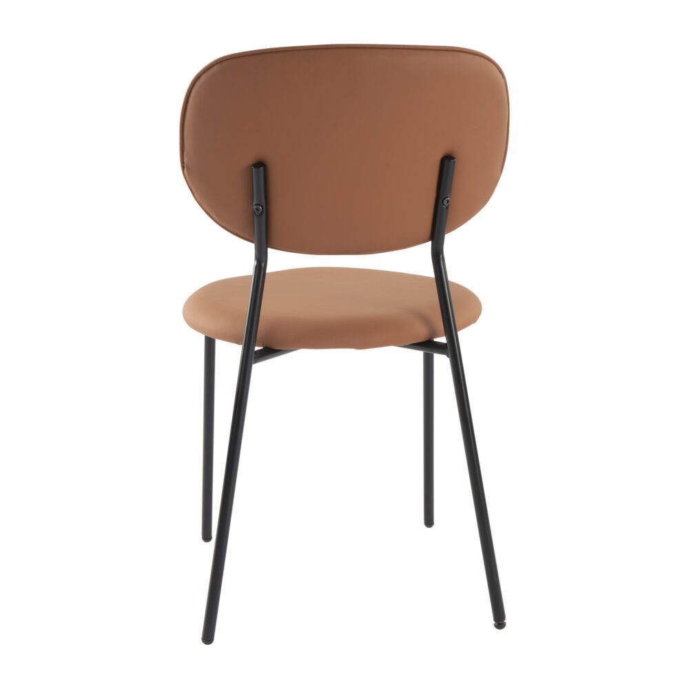 Set of 2 Tatiana Premium Leathaire Dining Chairs - Brown