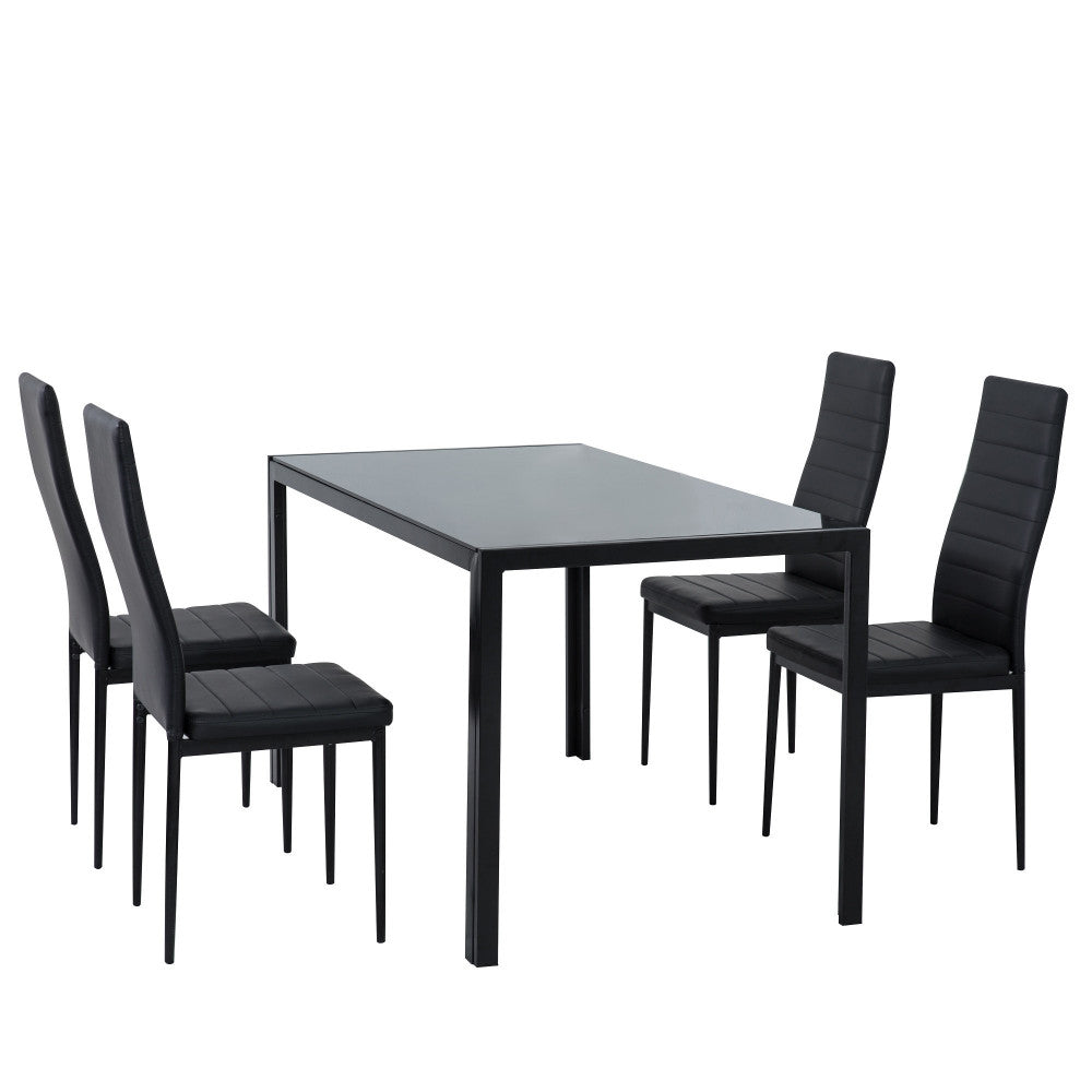 5 Piece Tatiana Dining Set - Black