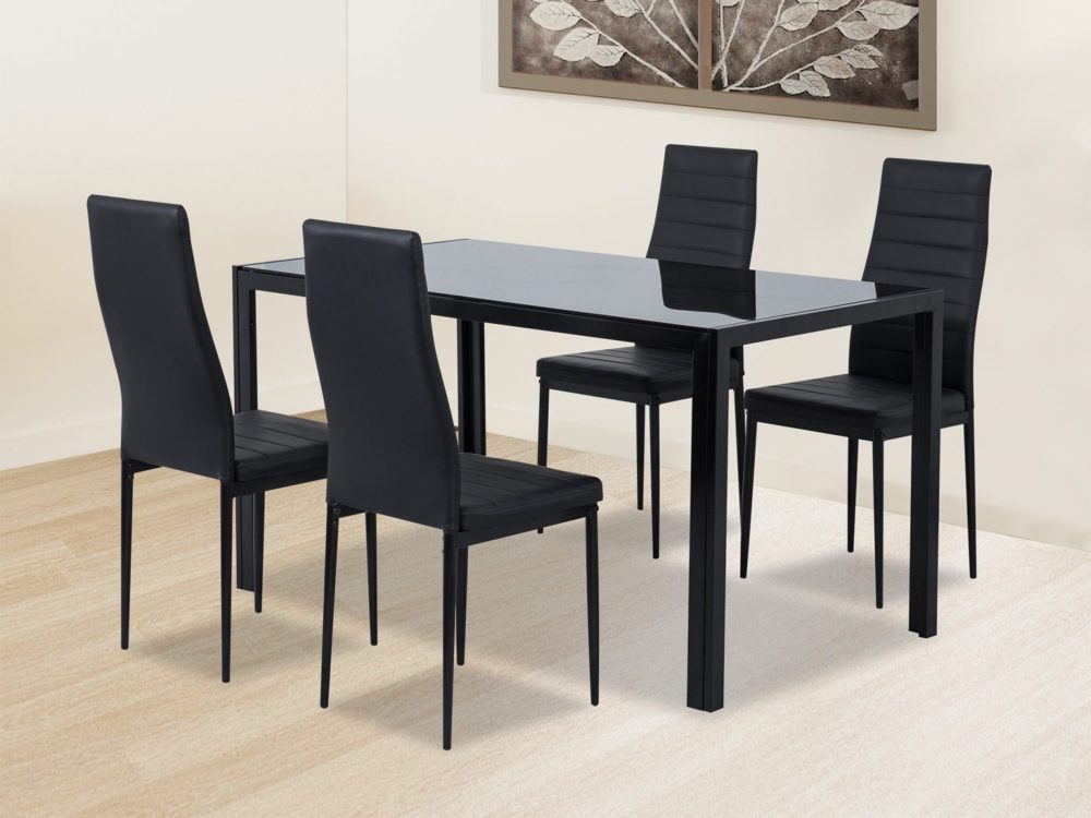 5 Piece Tatiana Dining Set - Black