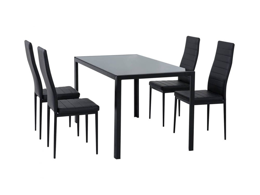 5 Piece Tatiana Dining Set - Black