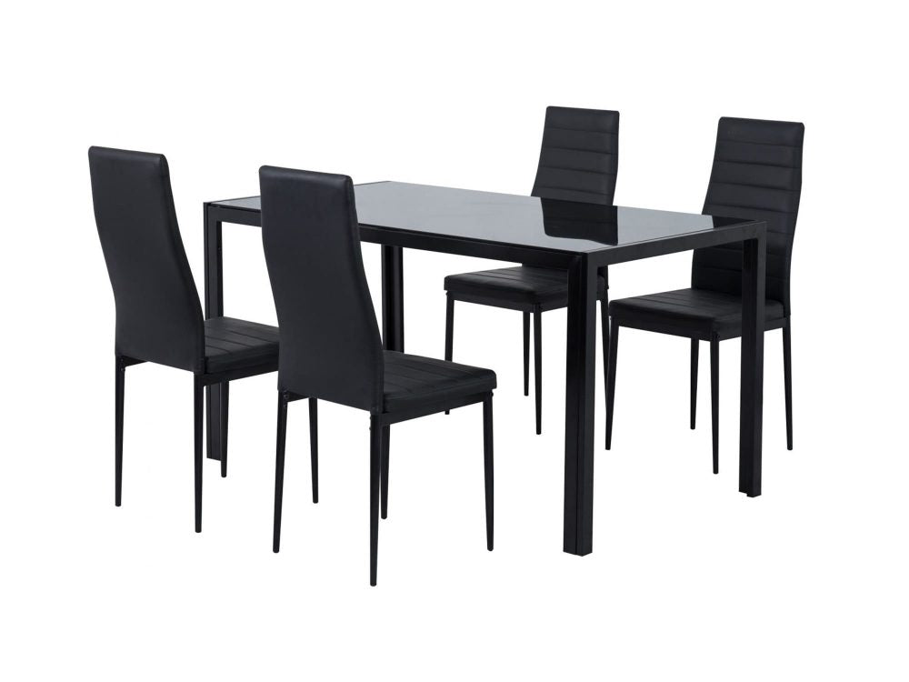 5 Piece Tatiana Dining Set - Black