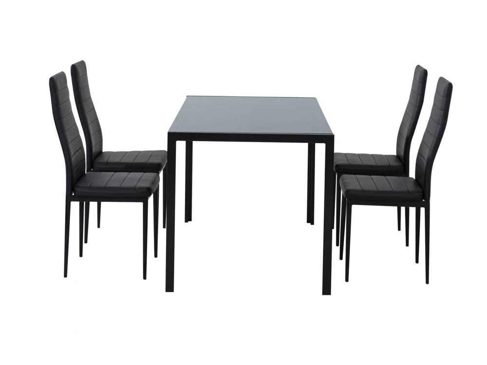 5 Piece Tatiana Dining Set - Black