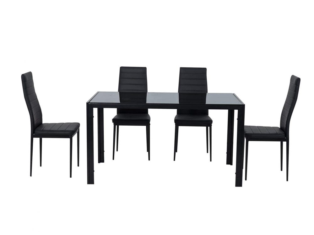 5 Piece Tatiana Dining Set - Black