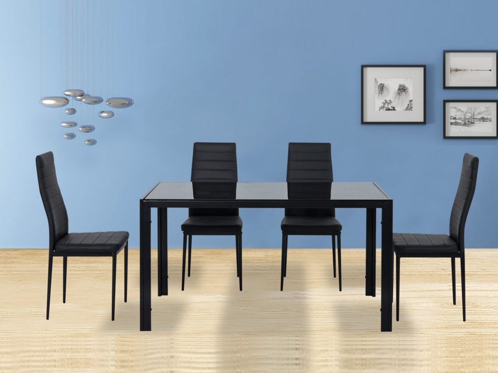 5 Piece Tatiana Dining Set - Black