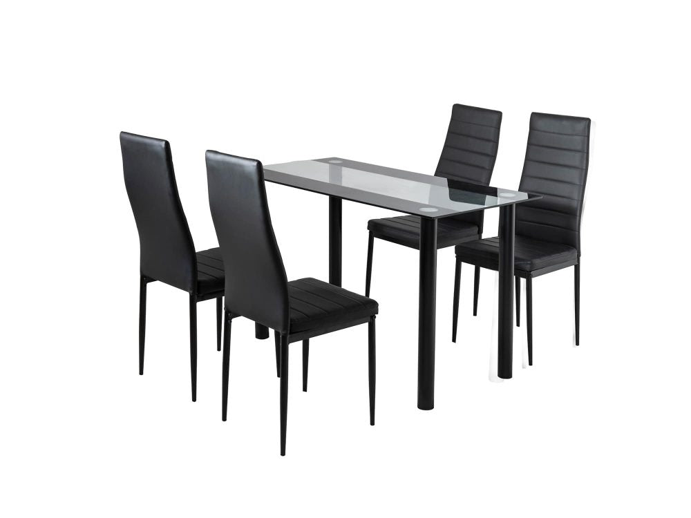 5 Piece Sophia Dining Set - Black