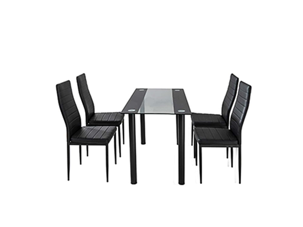 5 Piece Sophia Dining Set - Black