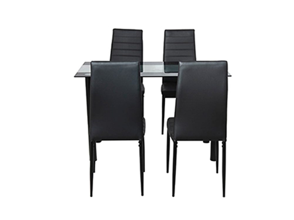 5 Piece Sophia Dining Set - Black