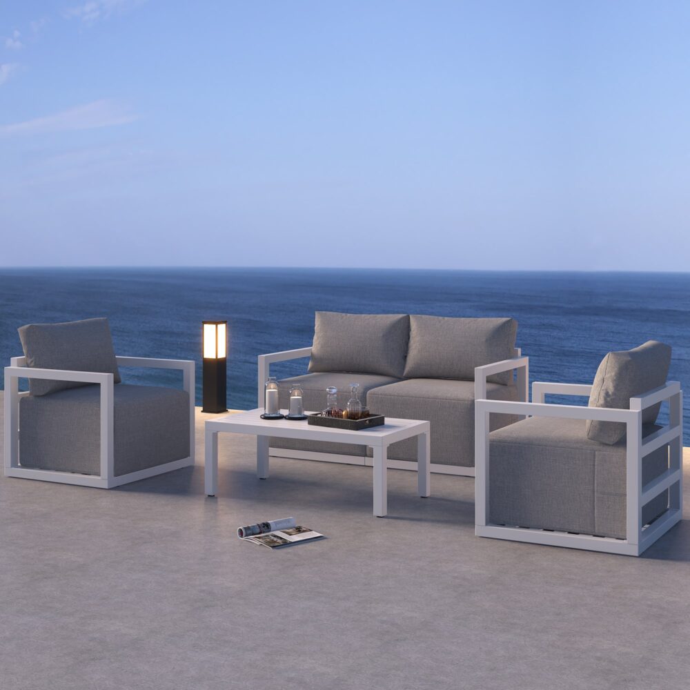 Alfresco Serenity Outdoor Lounge Set - Charcoal Grey