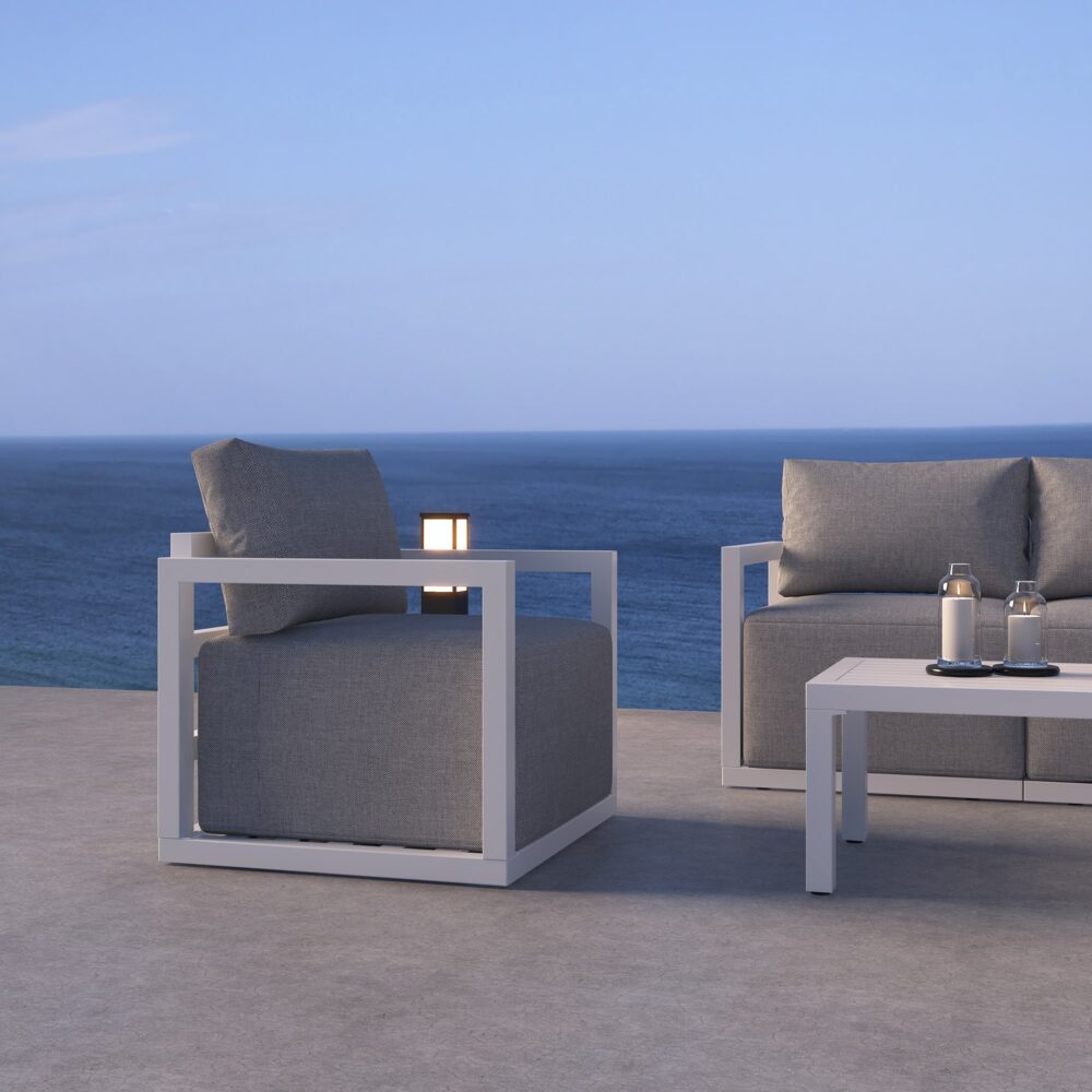 Alfresco Serenity Outdoor Lounge Set - Charcoal Grey