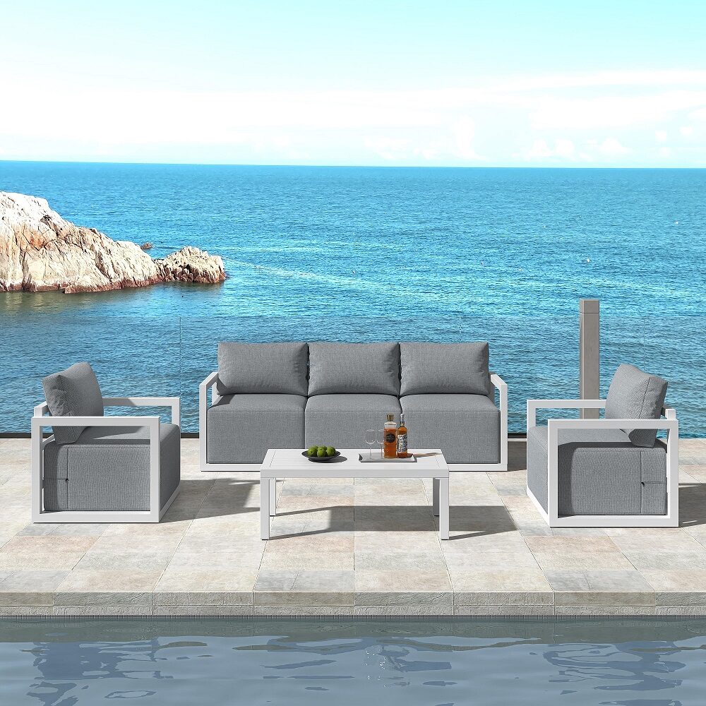 Alfresco 5-Seater Deep-Seated Patio Set - Charcoal Grey