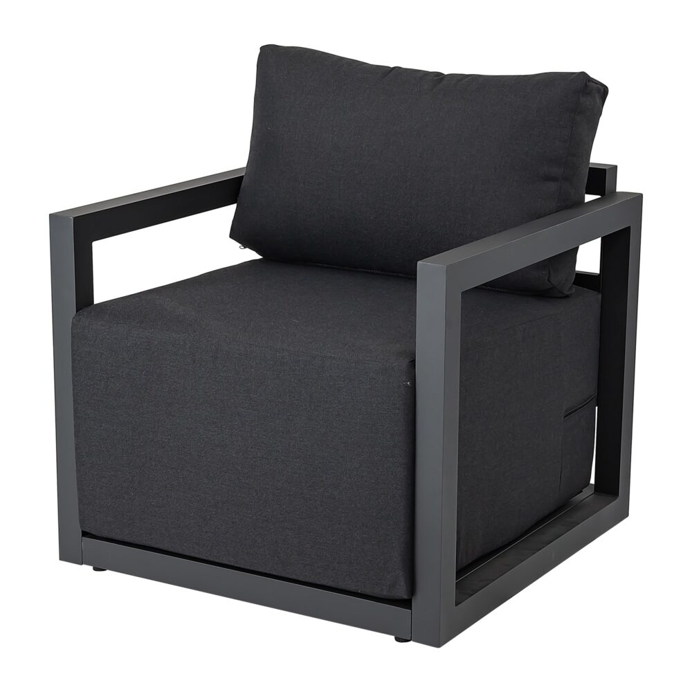 Alfresco 5-Seater Deep-Seated Patio Set - Charcoal Grey