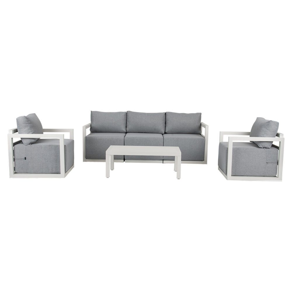 Alfresco 5-Seater Deep-Seated Patio Set - Charcoal Grey