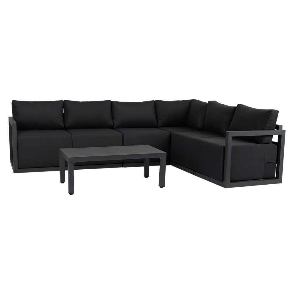 Alfresco Contemporary All-Weather Lounge Set - White