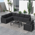 Alfresco 7-Seat Garden Lounge Set - White