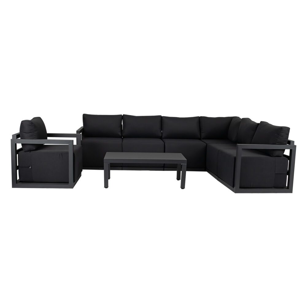 Alfresco 7-Seat Garden Lounge Set - White