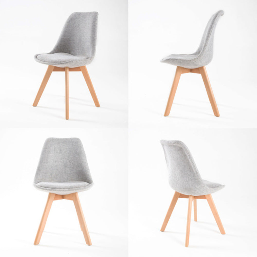 Set of 4 Helena Retro Dining Chairs - Grey