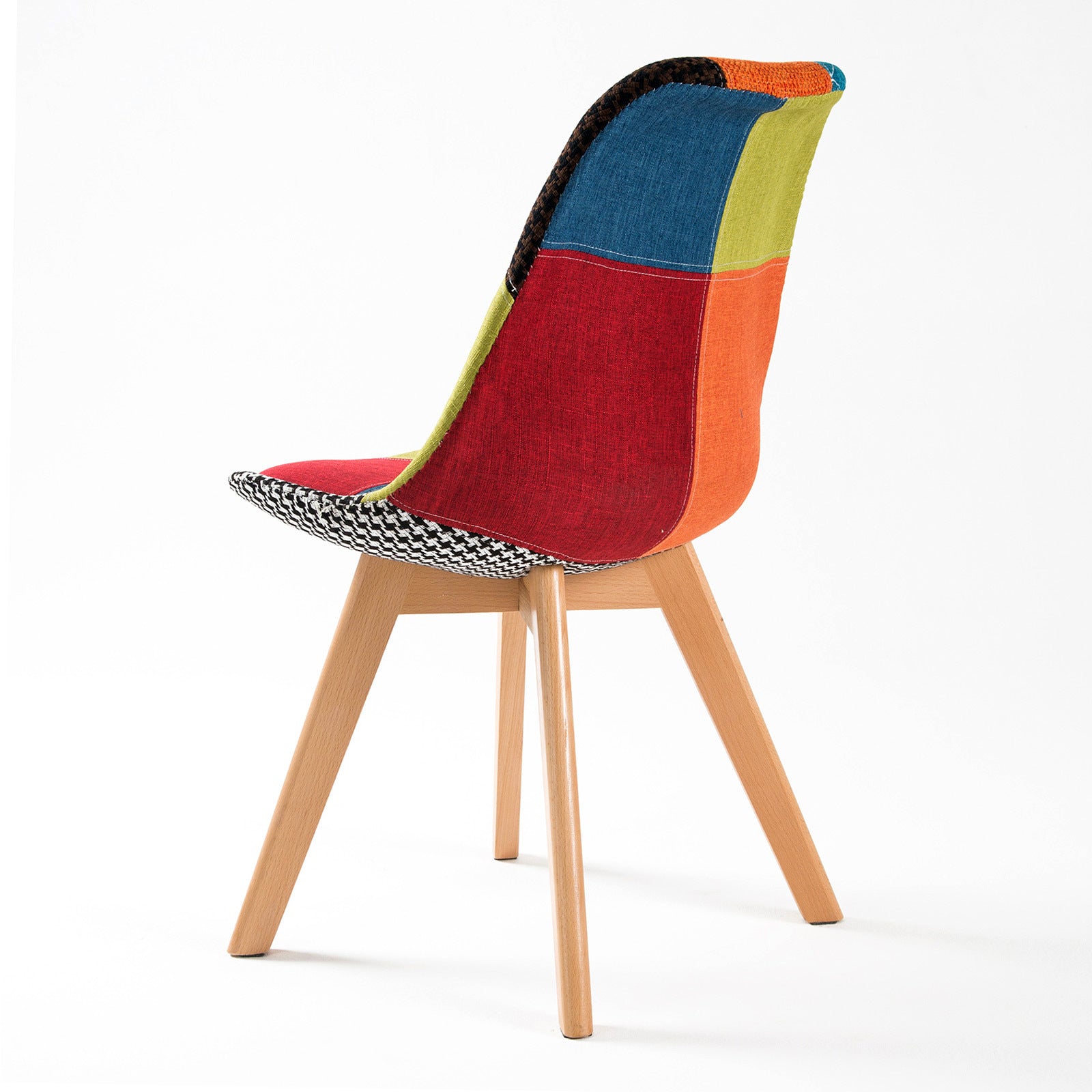 Set of 2 Helena Retro Dining Chairs - Multicolour