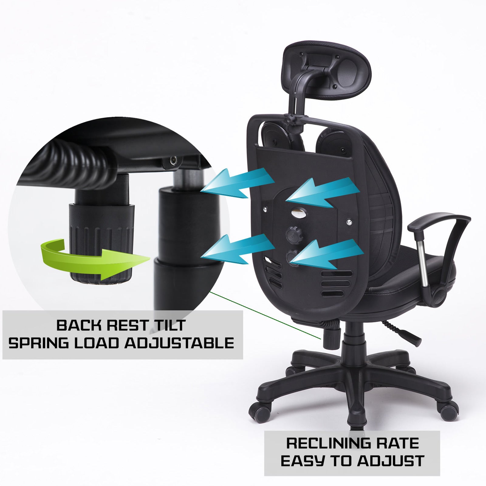 Seoul Ergonomic Office Chair - Black