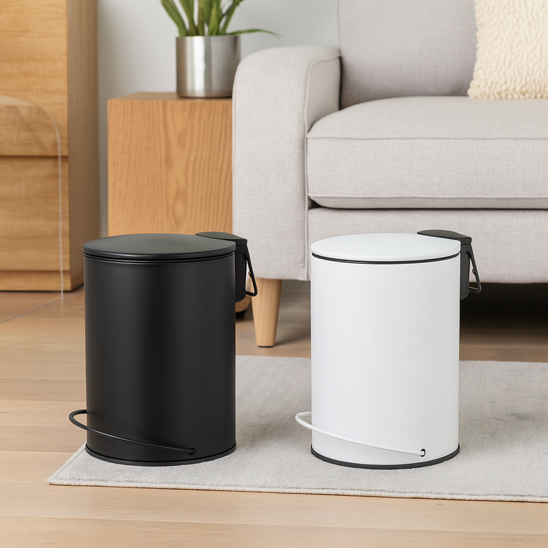 3L Soft Close Pedal Bin Black