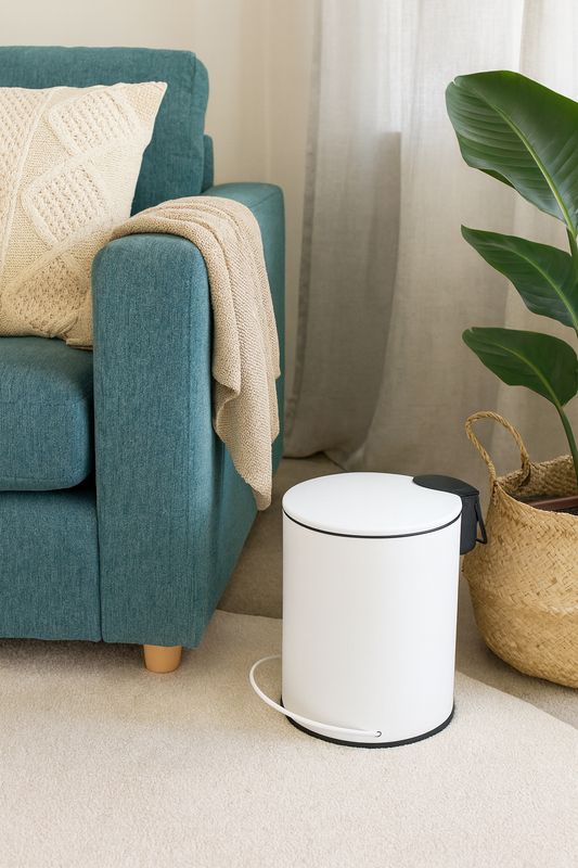 3L Soft Close Pedal Bin White