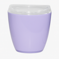 Oval Swing Top Waste Bin – Compact Acrylic Rubbish Bin in Purple