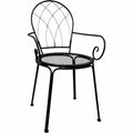 Set 2 Outdoor Modern Chair w Arms 90cm