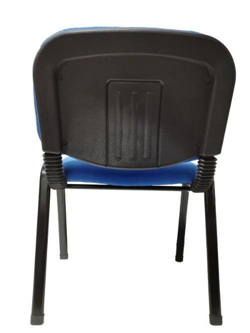 Set of 7 Stackable Office Conference Visitor & Community Chairs - Blue