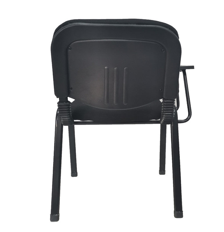 Set of 6 Classroom Lecture Training Chairs with Tabletop - Black