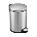 Round Soft Closing Stainless Steel PEDAL Bin- 3L