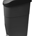 Sanitary Bin with Paddle Black and Gray - 18L