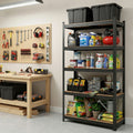 Giantz 5-Tier Garage Shelving Unit 1.6x0.8m Storage Rack Pallet Racking - Black
