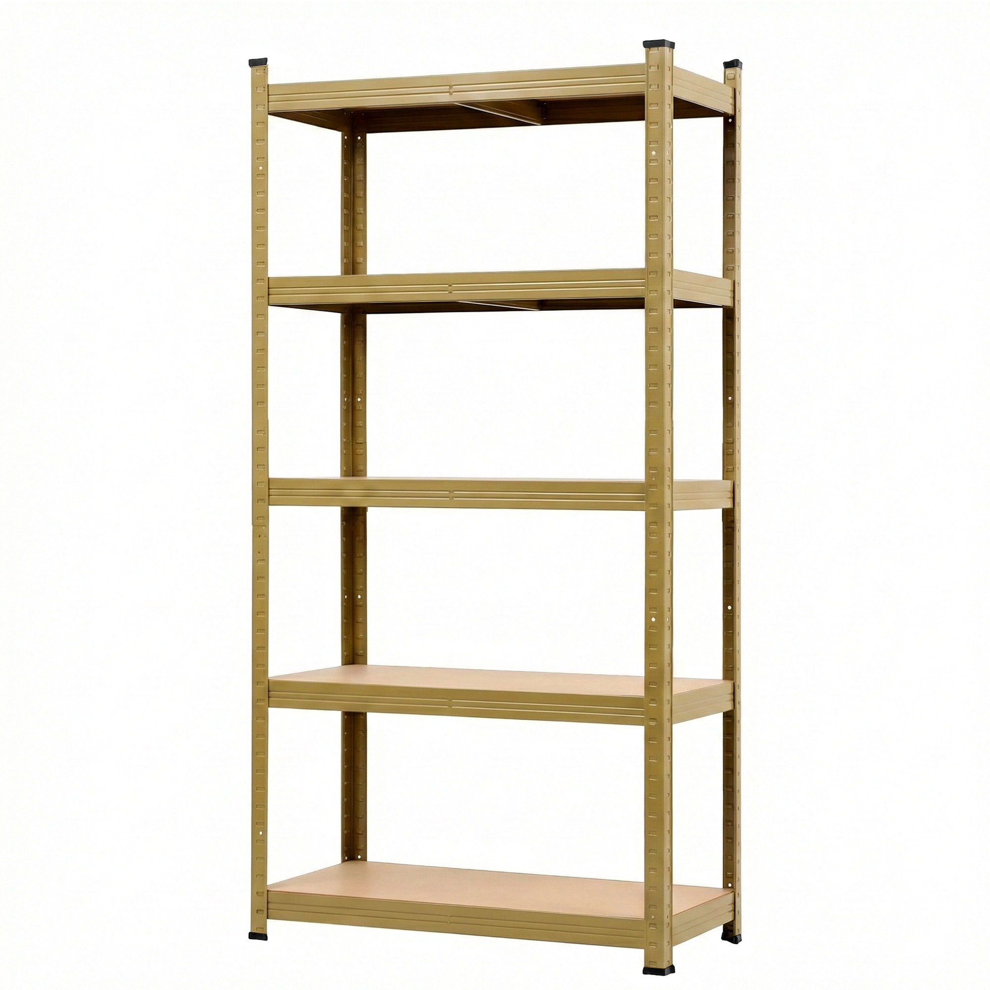 Garage Shelving 1.6x0.8m 5-Tier Warehouse Storage Rack Pallet Racking - Yellow