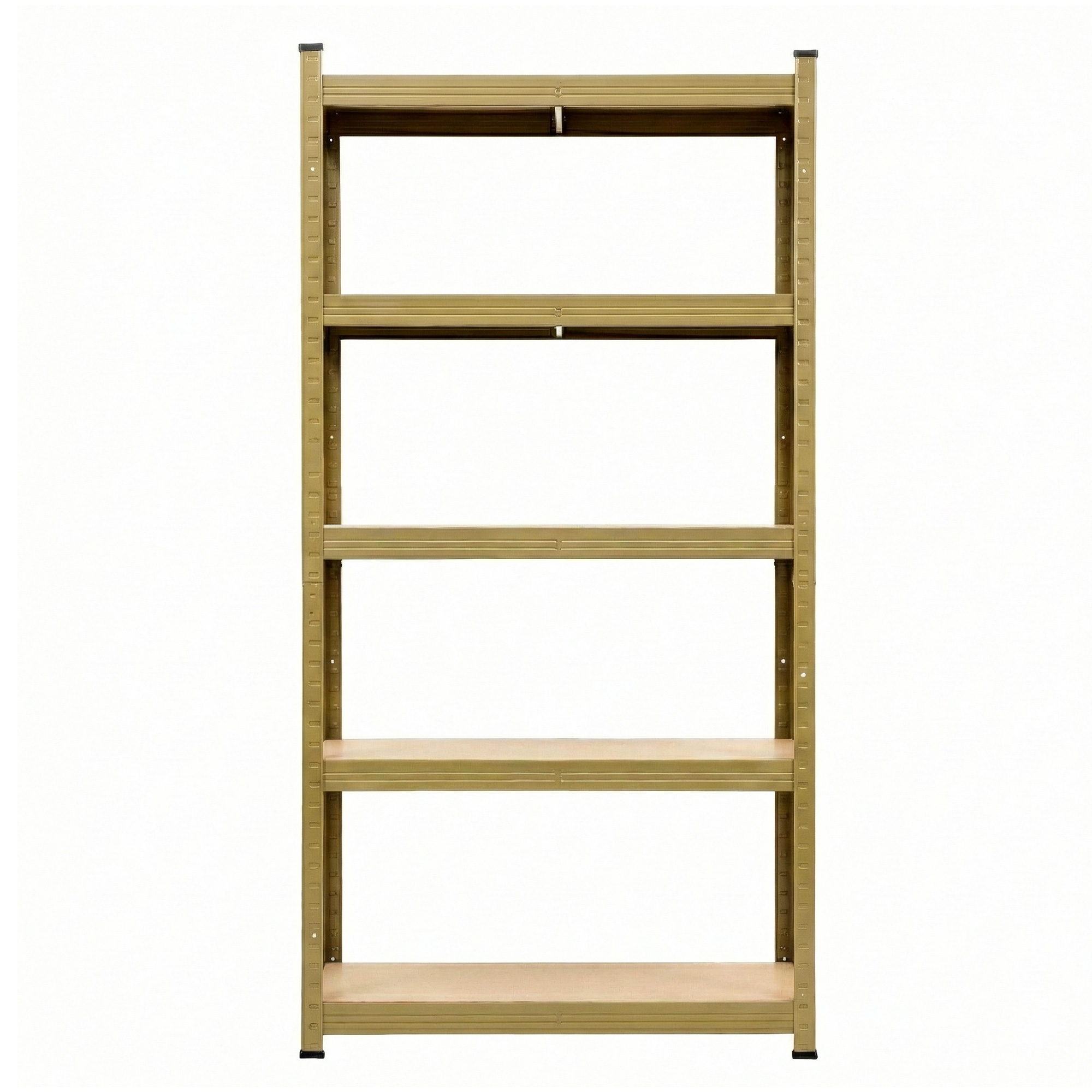 Garage Shelving 1.6x0.8m 5-Tier Warehouse Storage Rack Pallet Racking - Yellow