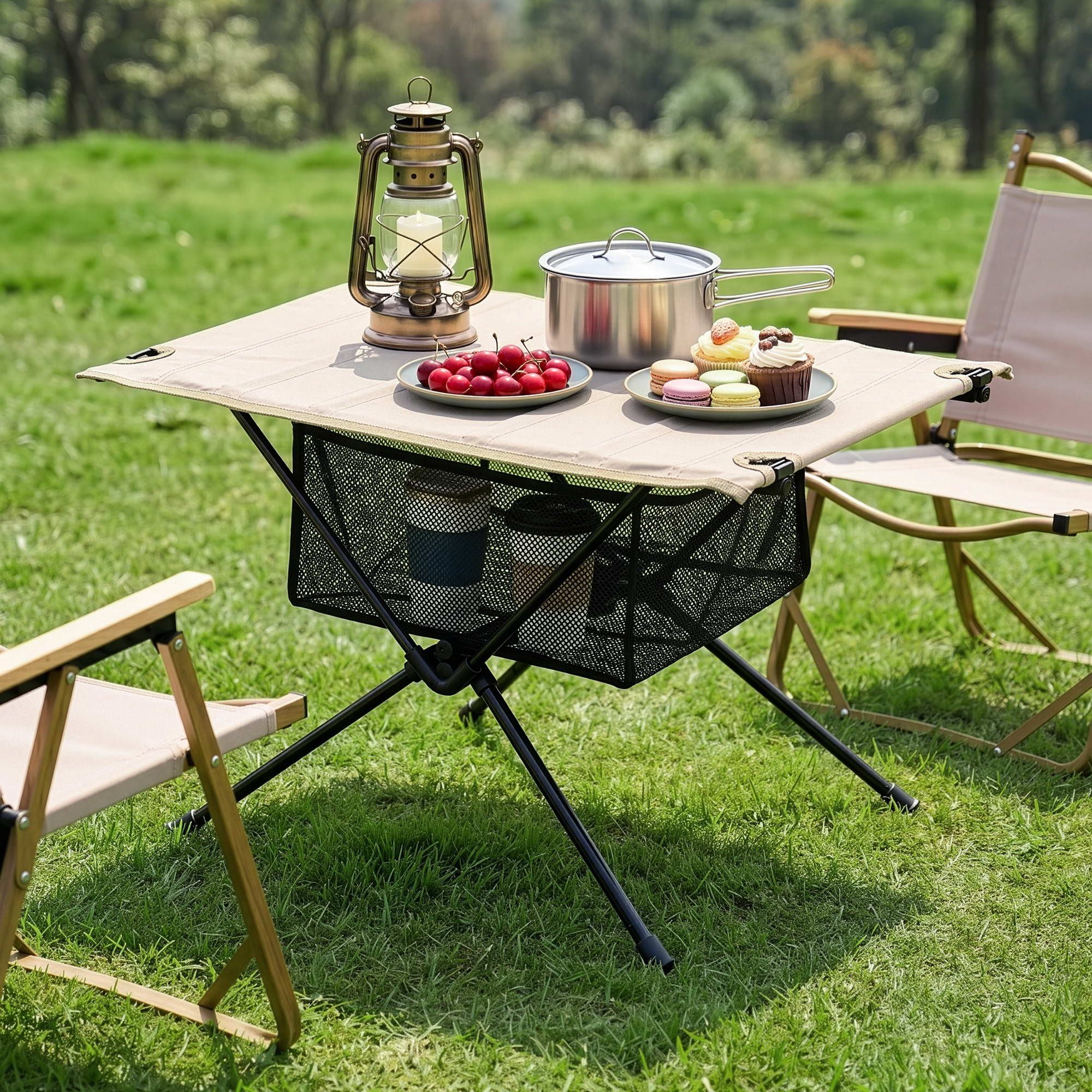 Folding Camping Table Portable Picnic Desk Camp Furniture