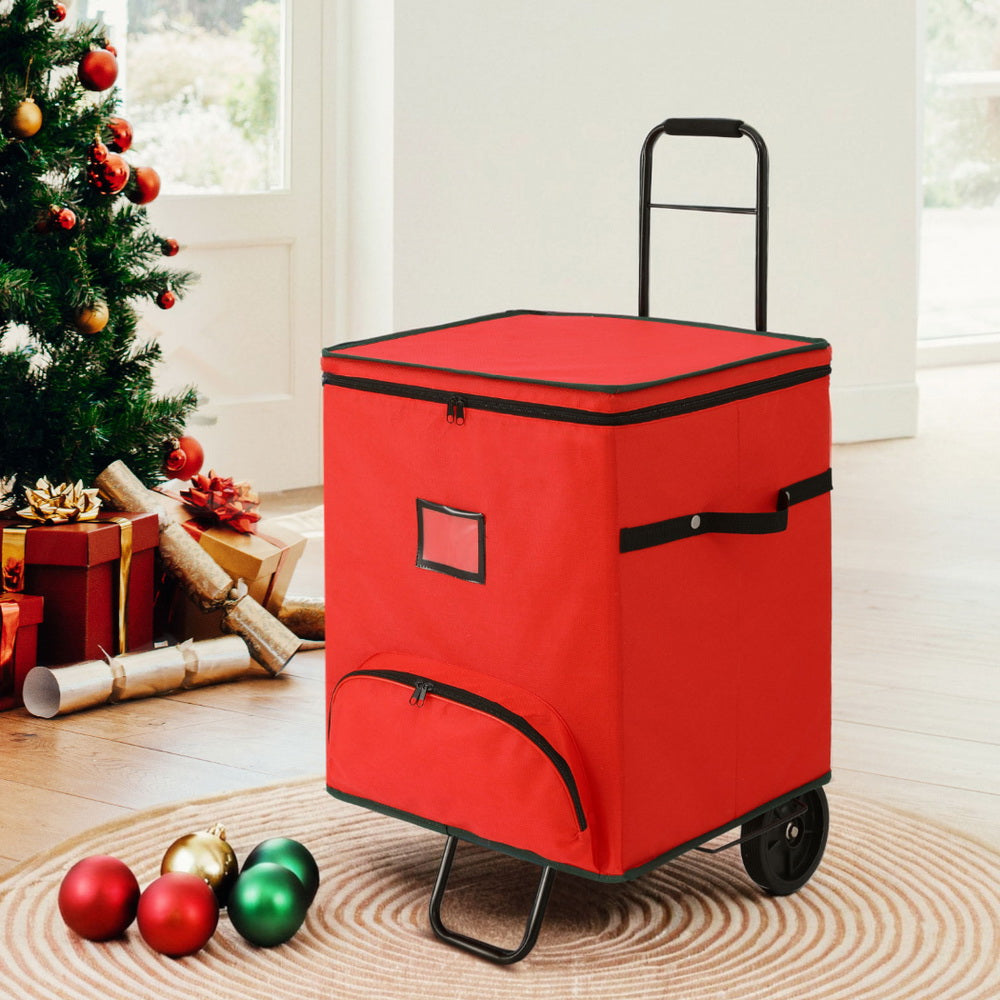 Christmas Baubles Storage Cart Roller 125 Dividers