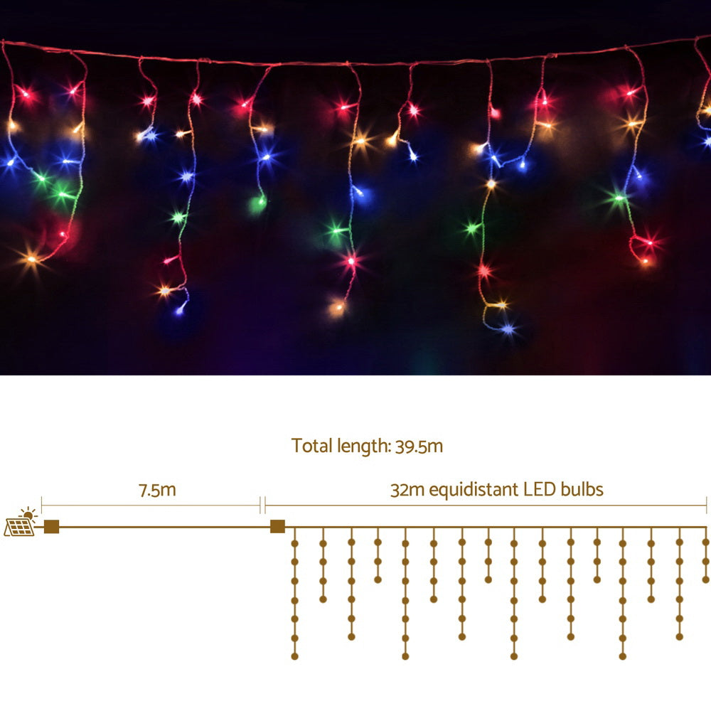 32M Christmas Lights Icicle String Light 960 LED Multi-coloured