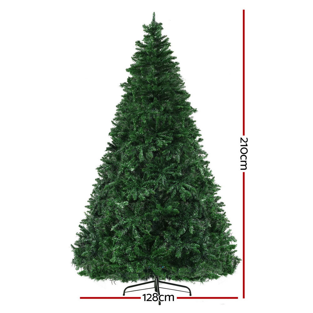 7FT / 2.1M Christmas Tree with 8 Multi-Colour Light Modes