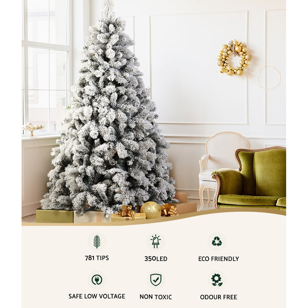 6FT / 1.8M Christmas Tree with 350 Warm White LED Lights – 781 Tips