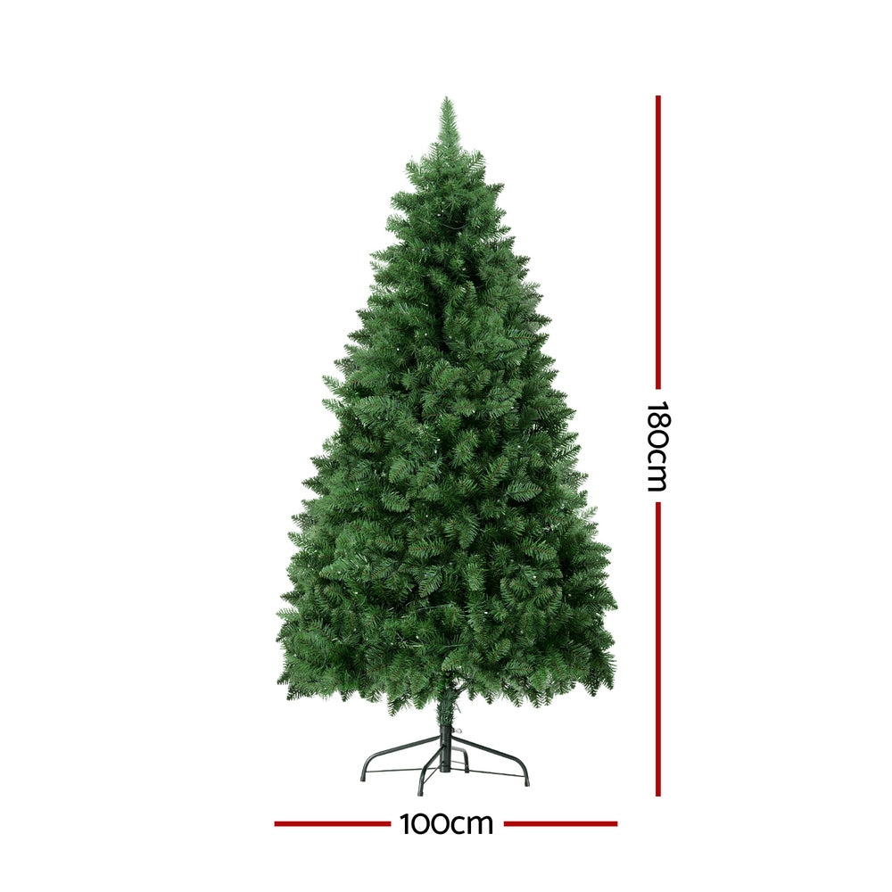 Christmas Tree 1.8m RGB Remote LED Tree Party Decoration 890 Tips