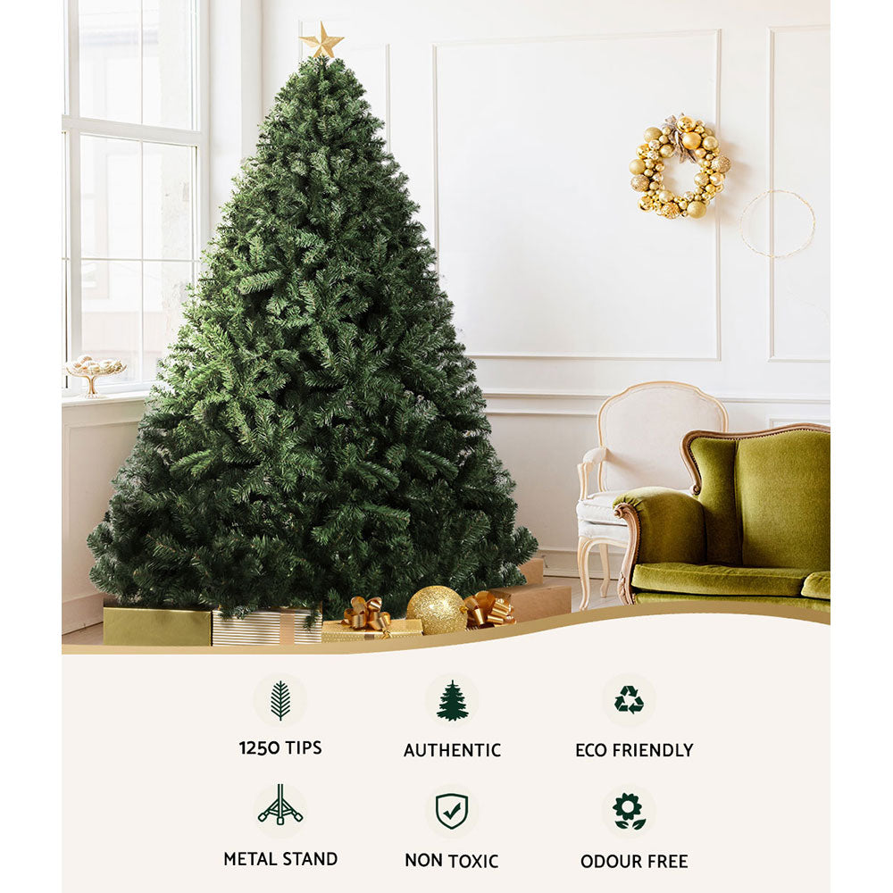 7FT / 2.1M Green Christmas Tree with 1250 Tips