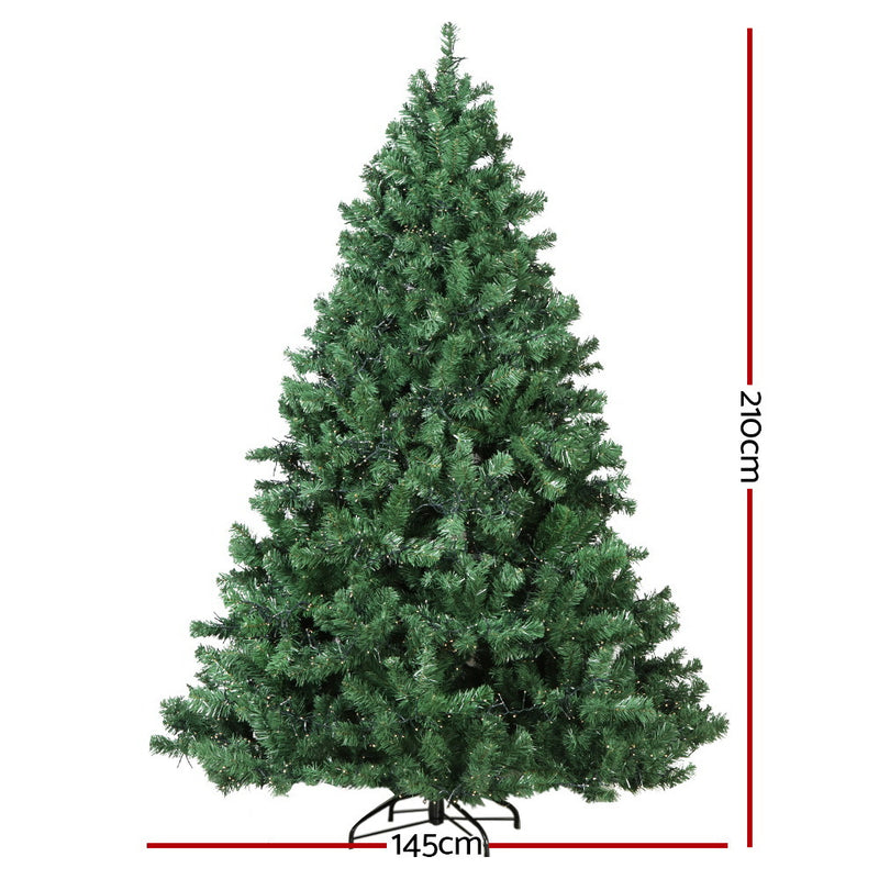 Christmas Tree 2.1M Xmas Tree Decorations 3000 LEDs 8 Light Mode