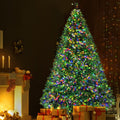 7FT / 2.1M Christmas Tree – 1221 Tips – Pre-lit 2800 Multi-Colour LED Lights (8 Modes)