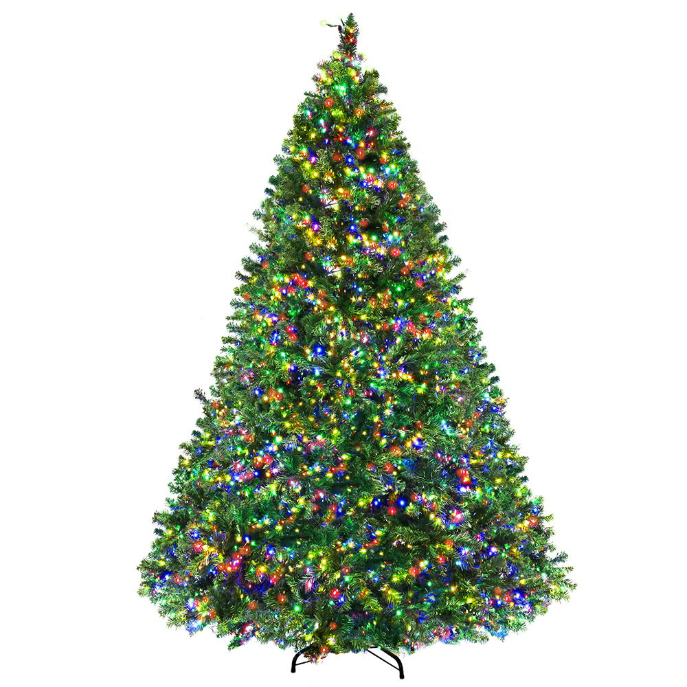 8FT / 2.4M Christmas Tree with 8 Multi-Colour Light Modes